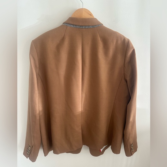 J.Crew Regent blazer in a camel brown wool size 16 - Picture 9 of 11